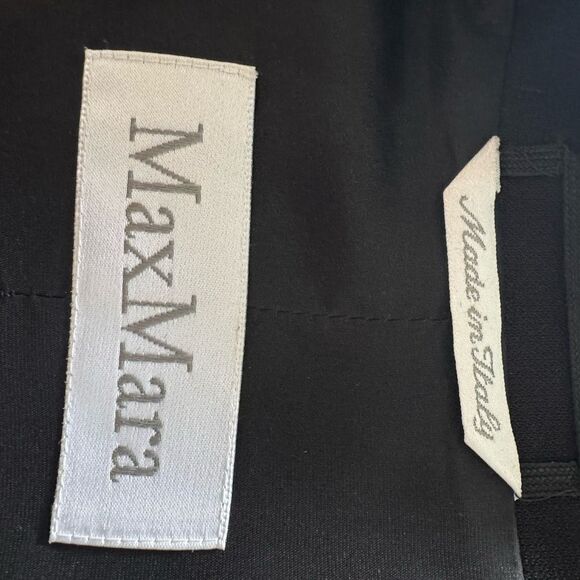 Max Mara Made In Italy Black Double Breasted Suit Jacket - Picture 6 of 7
